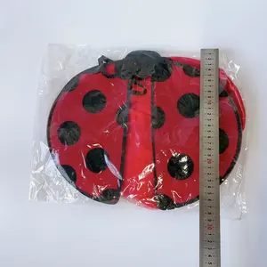 Ladybug Coccinellidae Set peri anak-anak Halloween poliester merasa sayap Headband tongkat Tutu untuk anak perempuan-ukuran dewasa