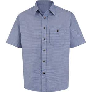 Red Kap Hombres Mini Plaid Workwear Camisa Uniforme Estilo - Product Image 2