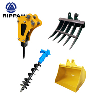 Accesorios para Maquinaria de Construcción, Enganche Rápido para Miniexcavadora con Cucharón para Excavadora