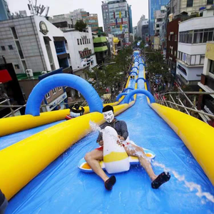 Tùy chỉnh giải trí thể thao trượt bơm hơi N trượt nước thổi lên trượt cho người lớn làm từ vật liệu vinyl bền - Product Image 5