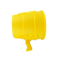 Jouet Canon à Air Comprimé en Plastique PET, Lanceur d'Anneaux à Pression d'Air Portable, Idéal pour les Cadeaux d'Anniversaire et les Rassemblements