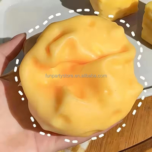 Realistic Simulation Cheese Squishy Block Stress Relief Toy Non-Edible TPR Prank Toy for Friends 14 Years & up Available Stock - Product Image 5