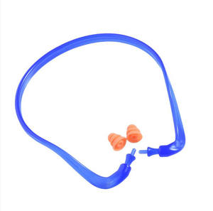 سدادات أذن صناعية ناعمة وآمنة قابلة لإعادة الاستخدام مع عصابة رأس سيليكون لتقليل الضوضاء في أعمال التصنيع الصناعية - Product Image 1