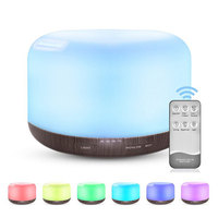 Haut-parleur intelligent d'humidificateur ultrasonique de brume fraîche d'air de LED avec la capacité de la veilleuse de diffuseur d'arome 500ML pour l'usage de camping-car d'hôtel de ménage