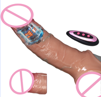 Nouvelle manchette de pénis vibrant réaliste de taille améliorée ; Jouet sexuel télécommandé pour couples avec 9 modes.
