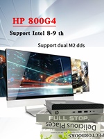 Original utilizado para 800G1/G2/G3/G4 Mini Mainframe I3/i5/i7 DDR4 SSD US Plug Business Office Home Entertainment Gaming