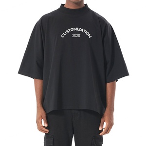 Camisetas Personalizadas Vintage de Algodón Grueso con Estampado de Espuma de Hamburguesa y Papas Fritas, Cuello Redondo, Manga Corta, para Hombre y Mujer - Product Image 1