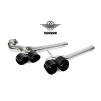 Système d'échappement arrière en acier inoxydable 304 pour BMW X3 G45 G48 2025+ style OEM avec embouts quadruples, embouts en fibre de carbone en option