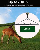 Système de levage de gibier de 700 lb et système de levage à double poulie, accessoires de chasse au cerf de grande capacité