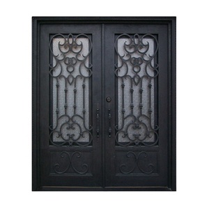 Diseños de puerta delantera puerta de seguridad de hierro/Nigeria puerta de hierro forjado rotura térmica - Product Image 2
