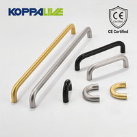 Poignées de meubles de luxe Koppalive, poignées de porte en laiton massif, noir mat, or brossé, nickel, poignée de tiroir de cuisine, quincaillerie pour meubles