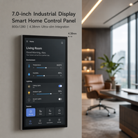 Modul Layar TFT HD 7 Inci 800x1280 Industri, Layar Potret 1000nits Kecerahan Tinggi MIPI 40 PIN, Panel Rumah Pintar Dwin