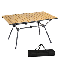 Table de pique-nique pliable multifonctionnelle en aluminium léger pour le camping en plein air, vente en gros