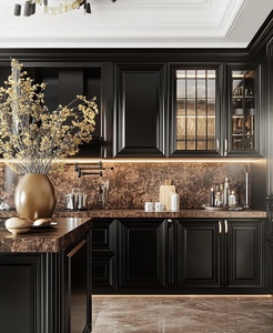 Mobili da Cucina Modulari di Lusso Personalizzati, Design 3D Gratuito, Direttamente dalla Fabbrica, Stile Moderno e Lussuoso per Villa, Assistenza Tecnica Online - Product Image 1