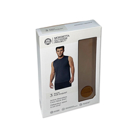 Boîtes personnalisées boîte d'emballage en papier sans manches pour chemise t-shirt avec fenêtre transparente