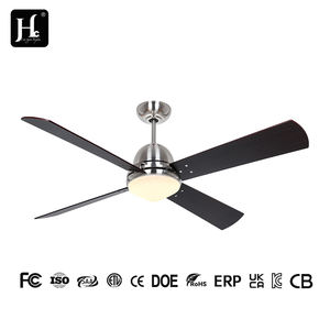 Ventilateur de plafond noir silencieux à intensité réglable par télécommande, 56 pouces, pour chambre à coucher, éclairage intérieur. - Product Image 4