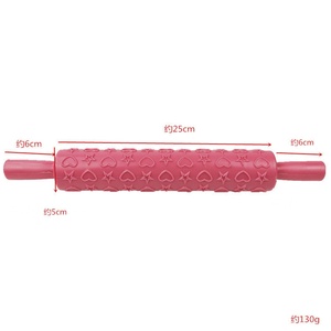 อุปกรณ์อบขนมรักษ์โลก ไม้คลึงแป้งลายดอกไม้ - Product Image 3