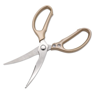 Stainless Steel <b>Kitchen</b> <b>Scissors</b> Gold Elbow Shape For Home Use Multi Purpose Bone Shears - Product Image 2