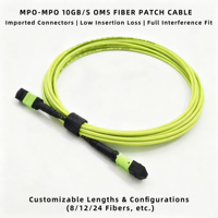 KEXINT Cordon de brassage optique MPO/MTP 16 fibres multimode OM5 Type B personnalisé 1M 5M 20M, vente chaude