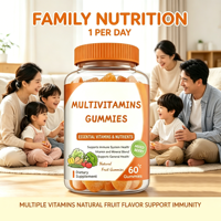 Bonbons gommeux multivitaminés à marque privée, vitamines et minéraux pour enfants, soutien immunitaire complet pour le bien-être quotidien