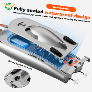 Yf tốc độ cao điều khiển từ xa tốc độ thuyền 2.4GHz 30 km/h điện RC thuyền cho thanh thiếu niên - Product Image 5