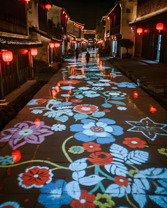 Projecteur interactif extérieur IP65 pour rues commerciales et marchés de Noël - Product Image 1