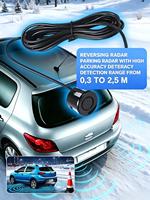 Kit de capteurs de stationnement universels étanches 22 mm à 4 capteurs, système de radar de recul, capteur de distance de recul pour toutes les voitures 12 V avec avertisseur sonore