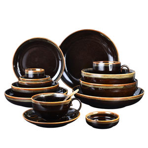 Juegos de vajilla de cerámica de estilo japonés personalizables, diseño creativo multicolor - Product Image 2