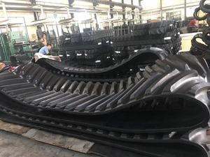 Bantalan <span class=keywords><strong>Roller</strong></span> Jejak Perayap Karet Salju Undercarriage Kecil dengan Sasis Sproket untuk Mobil 500x90x50