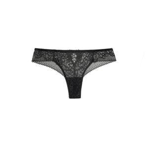 Bragas <span class=keywords><strong>de</strong></span> encaje para mujer sexy, ropa interior transparente <span class=keywords><strong>negra</strong></span>, bragas <span class=keywords><strong>de</strong></span> encaje floral transparente <span class=keywords><strong>de</strong></span> tiro bajo - Product Image 6