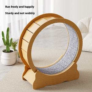 Caminadora para Gatos de Madera Silenciosa con Rodillo, Juguete de Ejercicio y Fitness, Plataforma Minimalista de Fibra de Alta Densidad, Marco de Escalada para Gatos - Product Image 2