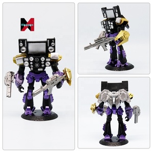 Mecha guerriero titano altoparlante uomo Monitor da toilette uomo ragazzo bambola figura modello multiverso giocattolo da collezione Cool - Product Image 3