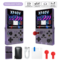 Consola de Juegos Retro Portátil XF40V, Pantalla IPS de 4 Pulgadas 720x720, Linux RK3326 Quad-core, 64GB, 4000mAh, WiFi, TF, RGB, 10000 Juegos