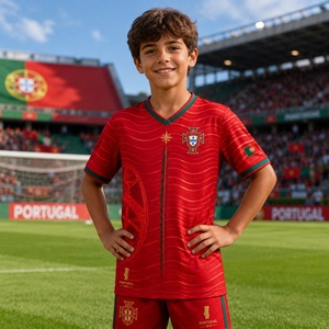 <span class=keywords><strong>Maillot</strong></span> <span class=keywords><strong>de</strong></span> football <span class=keywords><strong>de</strong></span> l'équipe nationale du Portugal 2026 en gros, rouge, qualité thaïlandaise, pour enfants - Product Image 1