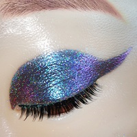 Poudre holographique argent frotter poussière noir rose Chrome ongles paillettes poudre Laser Pigment pour ongles bricolage manucure