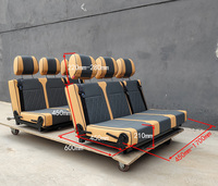 Siège-lit pliable confortable pour véhicule de camping, directement de l'usine, avec revêtement en cuir PU