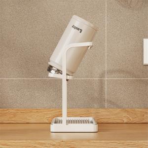 Moderno Portavasos de Acero Inoxidable de un Solo Nivel para Montar en la Pared, con Drenaje Superior, para Uso en la Cocina, Portátil, de Alta Calidad, para Juego de Té - Product Image 4