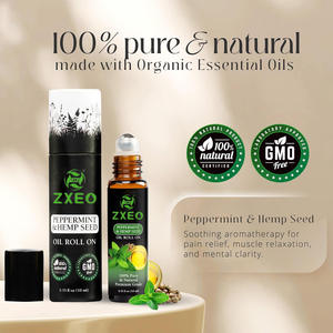 Huile Essentielle de Menthe Poivrée 100% Pure et Naturelle en Roll-on – Aromathérapie, Massage, Soulagement des Maux de Tête – Huile Aromatique en Gros - Product Image 3