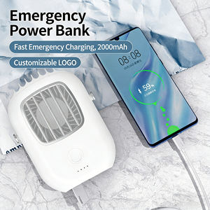 Ventilador de cuello recargable mini, portátil, sin aspas, personalizado, para uso en exteriores. - Product Image 3