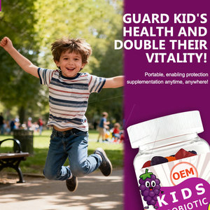 Gummies Synbiotiques pour Enfants OEM Probiotiques Multivitamines Biotine & Huile Biologique pour la Flore Intestinale & Nettoyage Naturel - Product Image 6