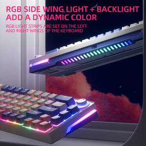 For ZA68 PRO 60% 68Keys Hot Swappable 2.4Ghz <b>Wireless</b> RGB Backlit Customized Colors Gaming Mechanical Keyboard Doubleshot ZIFRIE - Product Image 6