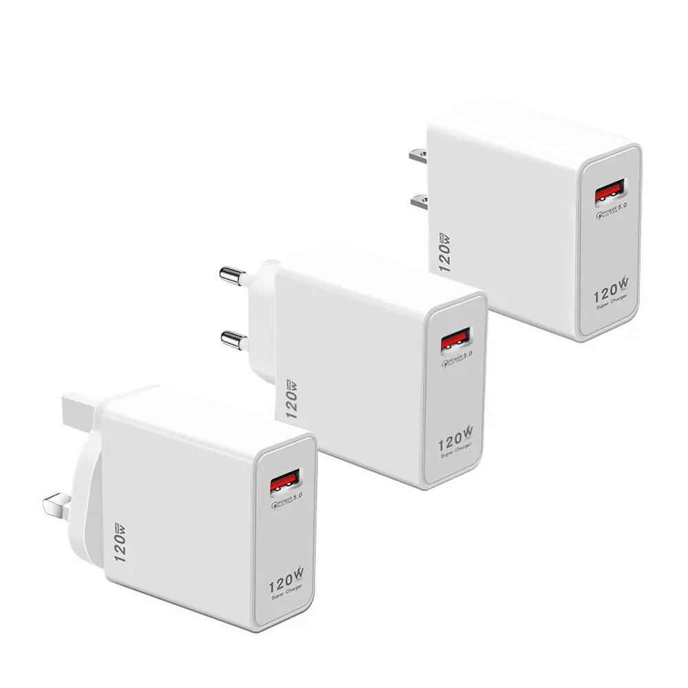 120W Fast Charging Adapter For Xiaomi Civi 12S Ultra 12 Lite Redmi Note 11 9 Pro K50 POCO C40 Huawei Samsung Oneplus USB Charger