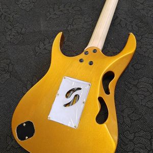 Guitare électrique double tremolo de qualité supérieure, nouveau style Gold Flake 7V |   Design haut de gamme et élégant, esthétique - Product Image 6