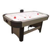 Table de hockey sur air électrique en MDF avec pucks et poussoirs pour adultes