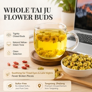 Thé aux herbes frais de qualité supérieure 5A, sélectionné à la main, authentique, séché au <span class=keywords><strong>soleil</strong></span>, propre et sain, pour la consommation quotidienne, bourgeons de chrysanthème frais - Product Image 2