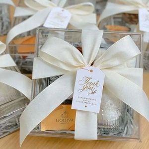 Custom Clear Plexiglass Gift <strong>Box</strong> with Lid for <strong>Display</strong> Retail Storage Weddings Shop Use-Durable PMMA - Product Image 6