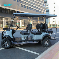 CAMP CE Voiturettes de golf à moteur 5kw approuvées Voiturettes de golf de luxe 6 places à gaz importées