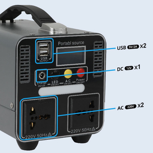 Station d'alimentation portable 300W 333Wh, générateur solaire, batterie au lithium pour le camping et la sauvegarde d'urgence à domicile - Product Image 4