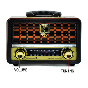 YG-<span class=keywords><strong>110BT</strong></span> YG110BT Yuegan Regalo de Navidad Radio FM Portátil Retro Reproductor de Música Inalámbrico de Madera Altavoz de Karaoke con Acabado de Madera - Product Image 4