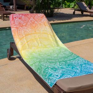 Serviette de plage rectangulaire sans sable avec logo personnalisé, serviettes en microfibre à séchage rapide pour les événements promotionnels en plein air - Product Image 5